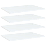 Bookshelf Boards 4 pcs White 60x40x1.5 cm Engineered Wood
