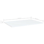 Bookshelf Boards 4 pcs White 60x40x1.5 cm Engineered Wood
