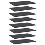 Bookshelf Boards 8 pcs Grey 60x40x1.5 cm Engineered Wood