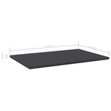 Bookshelf Boards 8 pcs Grey 60x40x1.5 cm Engineered Wood - 45-Degree Angle