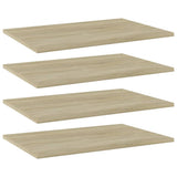 Bookshelf Boards 4 pcs Sonoma Oak 60x40x1.5 cm Engineered Wood