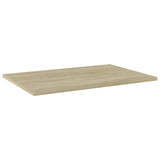 Bookshelf Boards 4 pcs Sonoma Oak 60x40x1.5 cm Engineered Wood - Front View