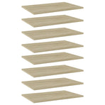 Bookshelf Boards 8 pcs Sonoma Oak 60x40x1.5 cm Engineered Wood