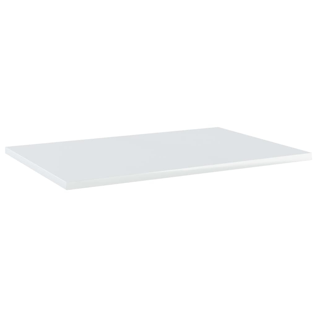 Bookshelf Boards 8 pcs High Gloss White 60x40x1.5 cm Engineered Wood