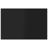 Bookshelf Boards 4 pcs High Gloss Black 60x40x1.5 cm Engineered Wood - Rear View