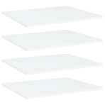 Bookshelf Boards 4 pcs White 60x50x1.5 cm Engineered Wood