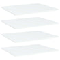 Bookshelf Boards 4 pcs White 60x50x1.5 cm Engineered Wood