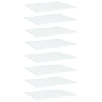Bookshelf Boards 8 pcs White 60x50x1.5 cm Engineered Wood