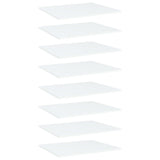Bookshelf Boards 8 pcs White 60x50x1.5 cm Engineered Wood
