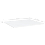 Bookshelf Boards 8 pcs White 60x50x1.5 cm Engineered Wood