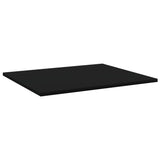 Bookshelf Boards 4 pcs Black 60x50x1.5 cm Engineered Wood - Front View