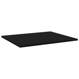 Bookshelf Boards 8 pcs Black 60x50x1.5 cm Engineered Wood - Front View