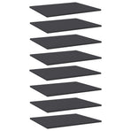 Bookshelf Boards 8 pcs Grey 60x50x1.5 cm Engineered Wood