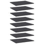 Bookshelf Boards 8 pcs Grey 60x50x1.5 cm Engineered Wood