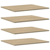 Bookshelf Boards 8 pcs Sonoma Oak 60x50x1.5 cm Engineered Wood - Front View