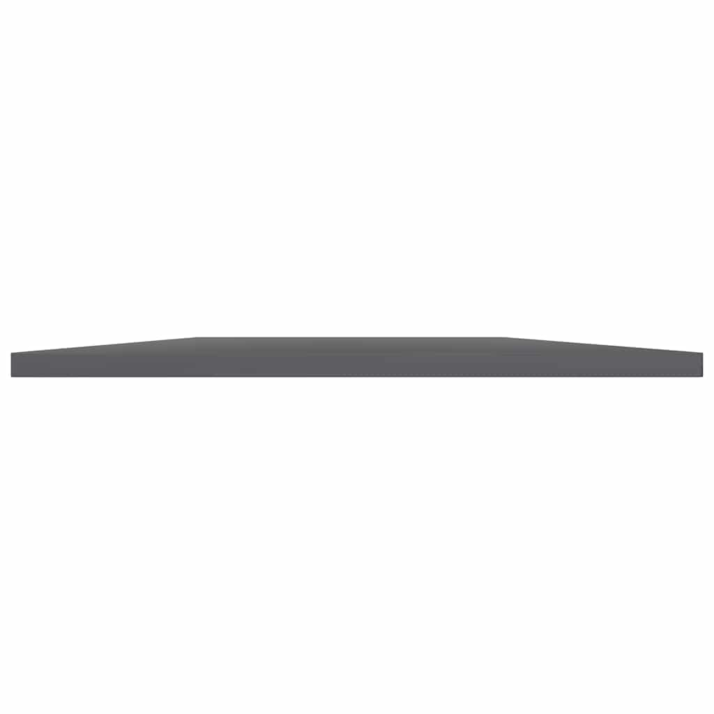 Bookshelf Boards 4 pcs High Gloss Grey 60x50x1.5 cm Engineered Wood