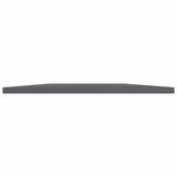 Bookshelf Boards 4 pcs High Gloss Grey 60x50x1.5 cm Engineered Wood - Side View