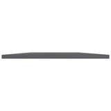 Bookshelf Boards 8 pcs High Gloss Grey 60x50x1.5 cm Engineered Wood - Side View