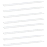 Bookshelf Boards 8 pcs White 80x10x1.5 cm Engineered Wood