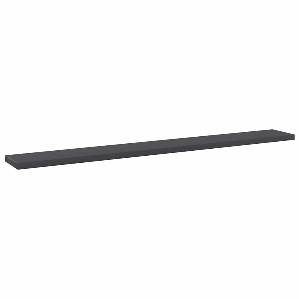 Bookshelf Boards 8 pcs Grey 80x10x1.5 cm Engineered Wood