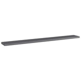 Bookshelf Boards 8 pcs High Gloss Grey 80x10x1.5 cm Engineered Wood