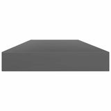 Bookshelf Boards 8 pcs High Gloss Grey 80x10x1.5 cm Engineered Wood