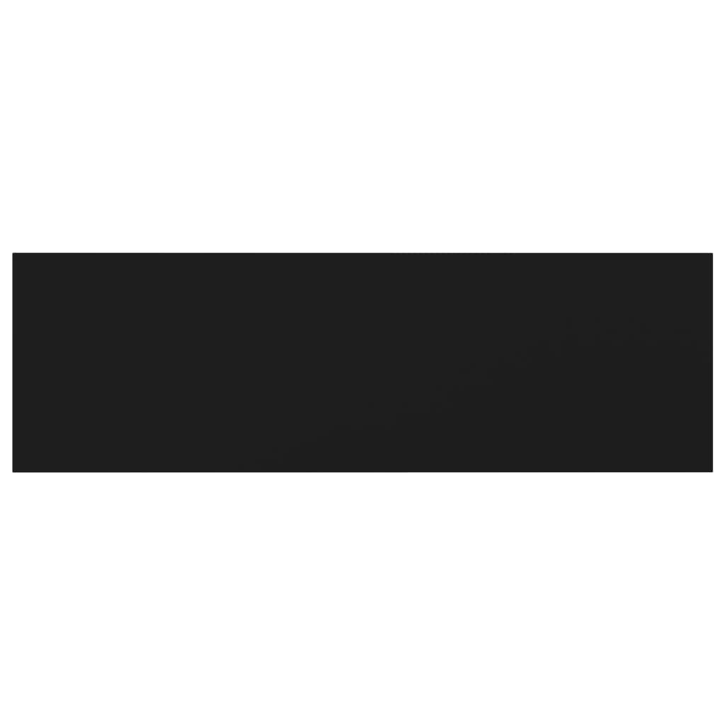 Bookshelf Boards 8 pcs Black 80x20x1.5 cm Engineered Wood