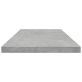 Bookshelf Boards 4 pcs Concrete Grey 80x20x1.5 cm Engineered Wood - 45-Degree Angle