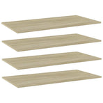 Bookshelf Boards 4 pcs Sonoma Oak 80x30x1.5 cm Engineered Wood