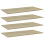 Bookshelf Boards 4 pcs Sonoma Oak 80x30x1.5 cm Engineered Wood