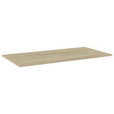 Bookshelf Boards 8 pcs Sonoma Oak 80x30x1.5 cm Engineered Wood - Front View