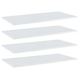 Bookshelf Boards 4 pcs High Gloss White 80x30x1.5 cm Engineered Wood