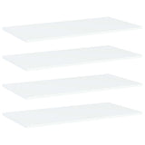 Bookshelf Boards 4 pcs White 80x40x1.5 cm Engineered Wood