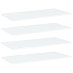 Bookshelf Boards 4 pcs White 80x40x1.5 cm Engineered Wood