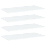 Bookshelf Boards 4 pcs White 80x40x1.5 cm Engineered Wood