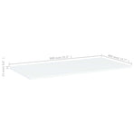 Bookshelf Boards 4 pcs White 80x40x1.5 cm Engineered Wood