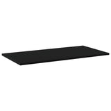 Bookshelf Boards 4 pcs Black 80x40x1.5 cm Engineered Wood - Front View