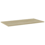 Bookshelf Boards 4 pcs Sonoma Oak 80x40x1.5 cm Engineered Wood - Front View