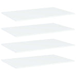 Bookshelf Boards 4 pcs White 80x50x1.5 cm Engineered Wood