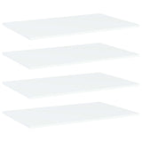 Bookshelf Boards 4 pcs White 80x50x1.5 cm Engineered Wood