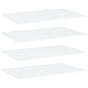 Bookshelf Boards 4 pcs White 80x50x1.5 cm Engineered Wood