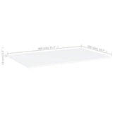 Bookshelf Boards 4 pcs White 80x50x1.5 cm Engineered Wood