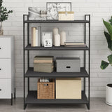 Bookshelf Boards 4 pcs Grey 80x50x1.5 cm Engineered Wood - Side View