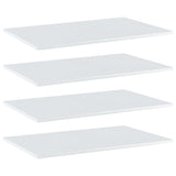 Bookshelf Boards 4 pcs High Gloss White 80x50x1.5 cm Engineered Wood