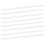 Bookshelf Boards 8 pcs White 100x10x1.5 cm Engineered Wood
