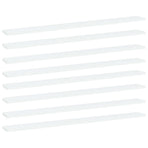 Bookshelf Boards 8 pcs White 100x10x1.5 cm Engineered Wood