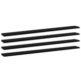 Bookshelf Boards 4 pcs Black 100x10x1.5 cm Engineered Wood