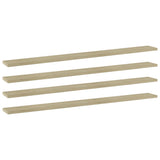 Bookshelf Boards 4 pcs Sonoma Oak 100x10x1.5 cm Engineered Wood
