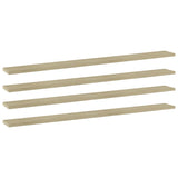 Bookshelf Boards 4 pcs Sonoma Oak 100x10x1.5 cm Engineered Wood