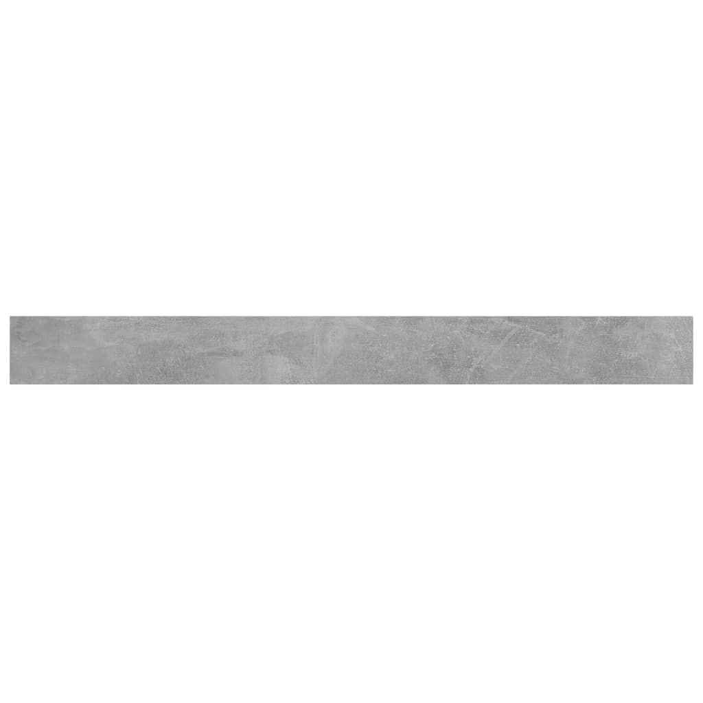 Bookshelf Boards 8 pcs Concrete Grey 100x10x1.5 cm Engineered Wood